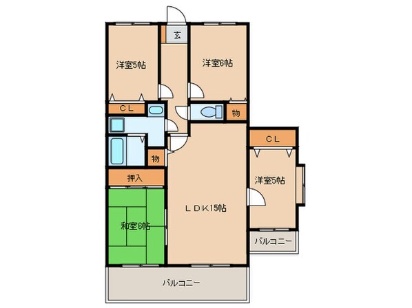 ベネフィス21の物件間取画像